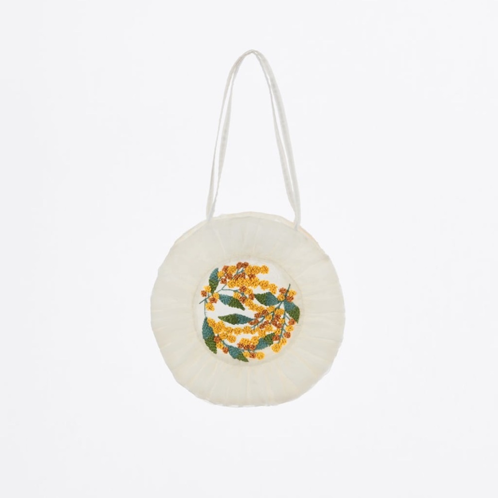 ✨SALE✨ ZARA EMBROIDERED TULLE BAG ✨SALE✨